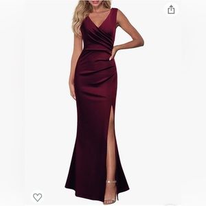 Burgundy Evening Dress Size XL